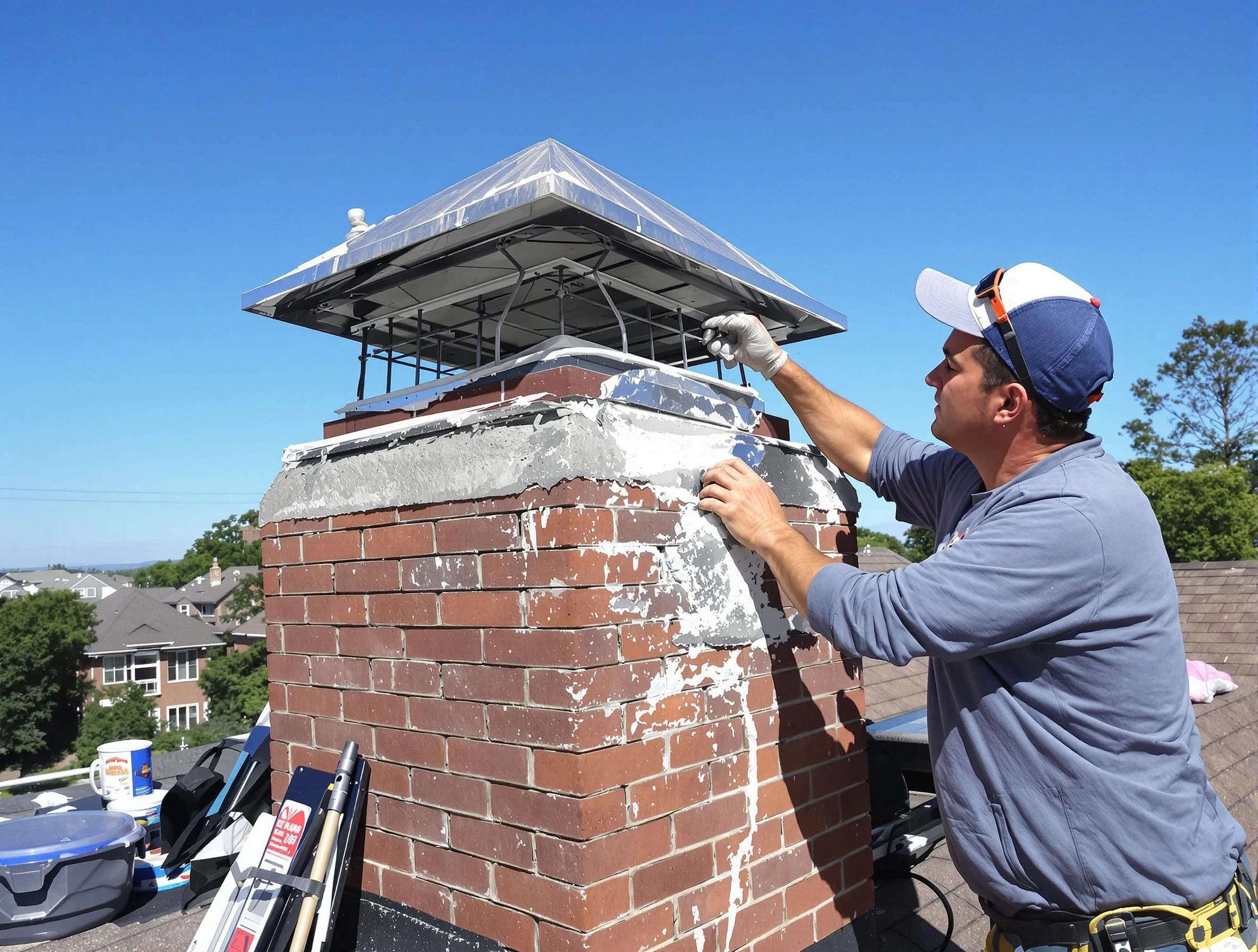 Chimney Crown Services service in Mount Olive, AL
